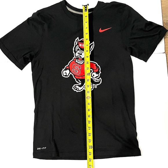 NIKE Dri-Fit Mens Black NC State Wolfpack Short Sleeve Shirt - Size S - Picture 3 of 5